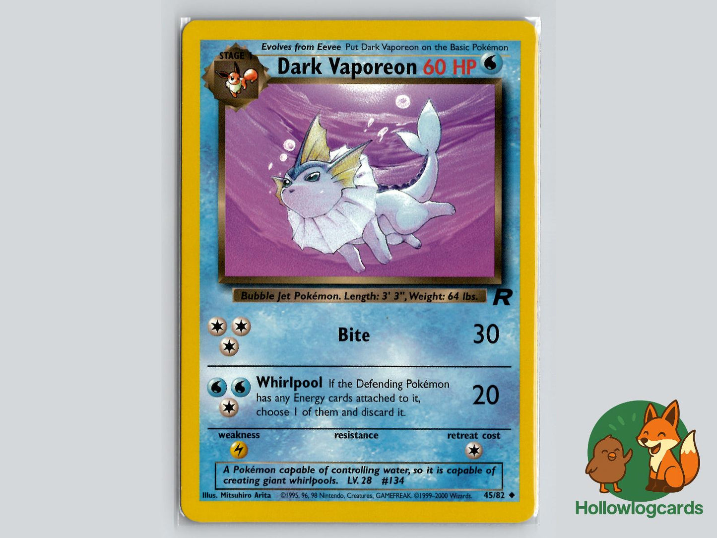Dark Vaporeon (45/82) - Team Rocket Pokémon Card