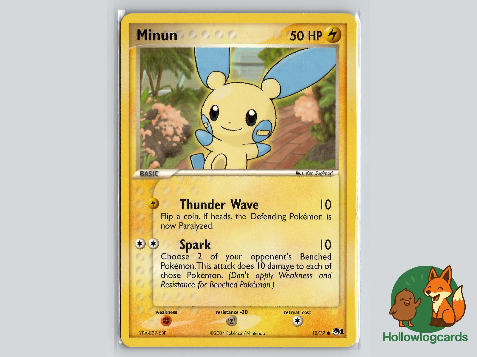 Minun (12/17) - POP Series 1 Pokémon Card