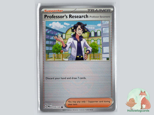 Professor's Research [Professor Sycamore] (125/131) - Prismatic Evolutions Pokémon Card