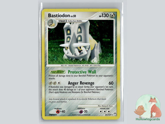 Bastiodon (21/123) - Mysterious Treasures Pokémon Card