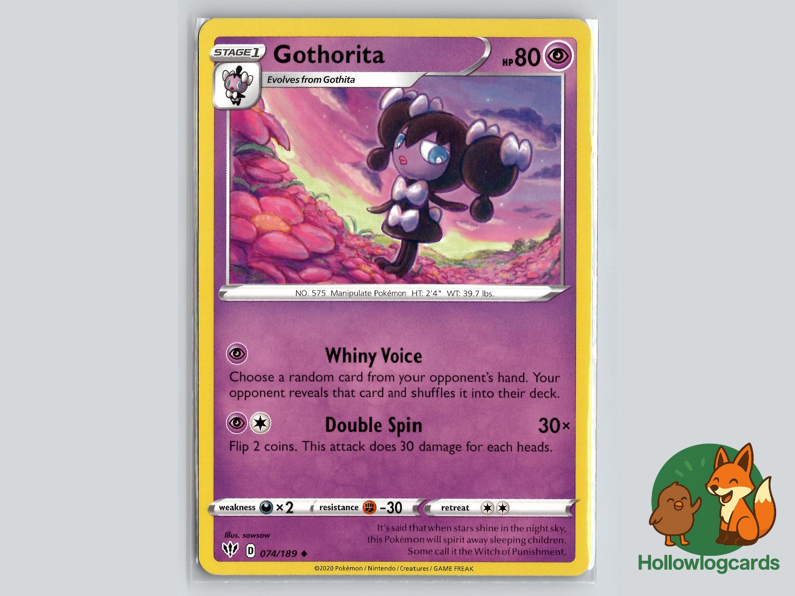 Gothorita (074/189) - Darkness Ablaze Pokémon Card