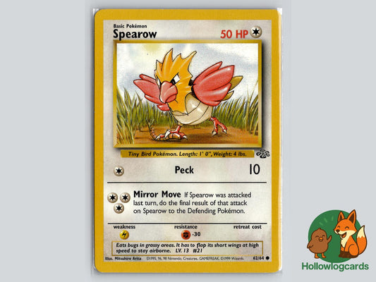 Spearow (62/64) - Jungle Pokémon Card