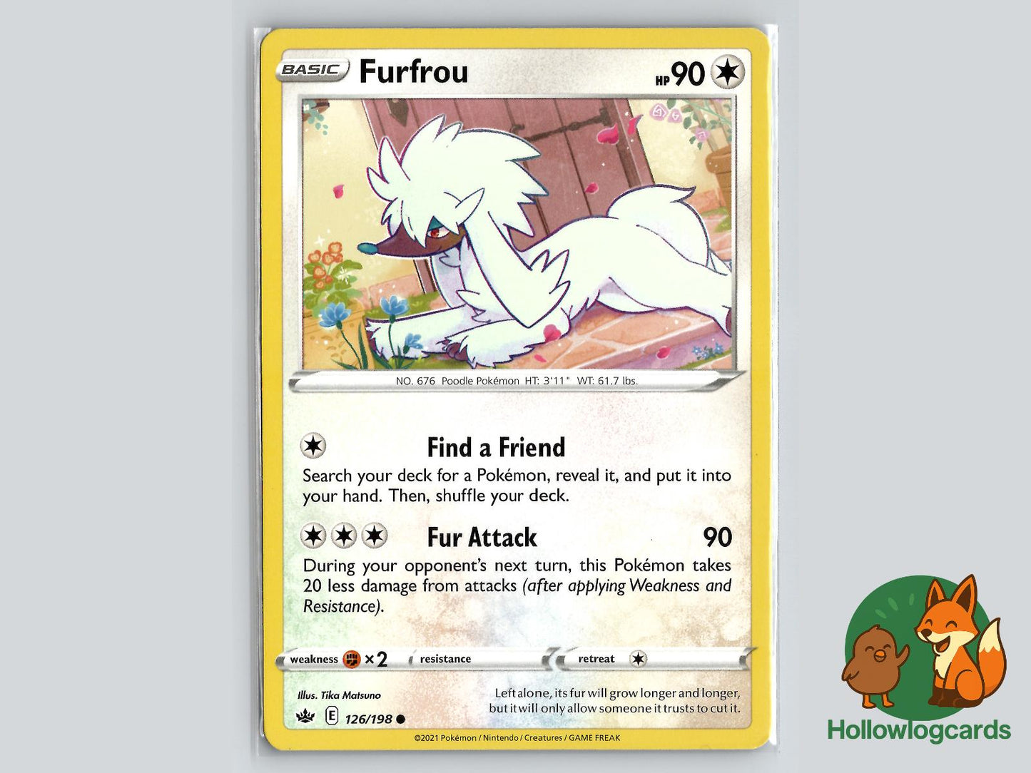 Furfrou (126/198) - Chilling Reign Pokémon Card