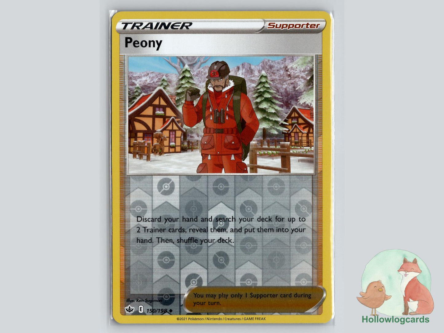 Peony (150/198) - Chilling Reign Pokémon Card
