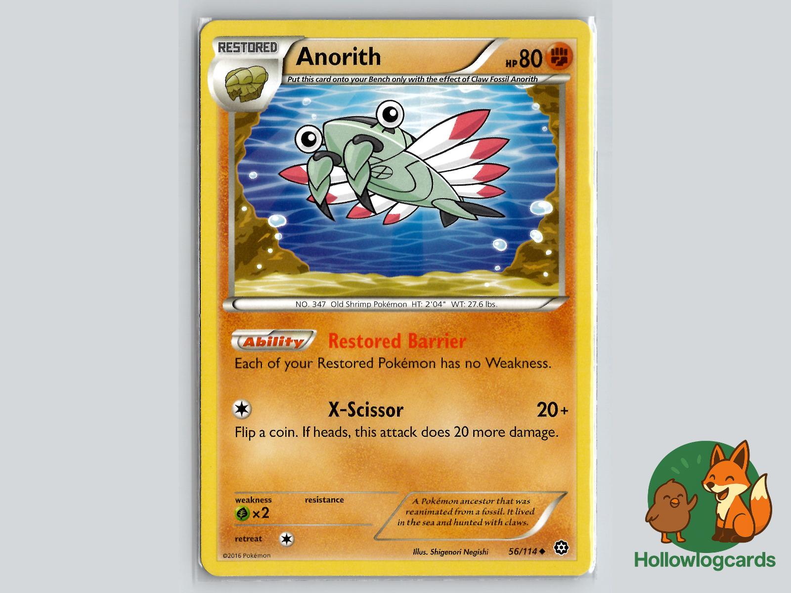 Anorith (56/114) - Steam Siege Pokémon Card