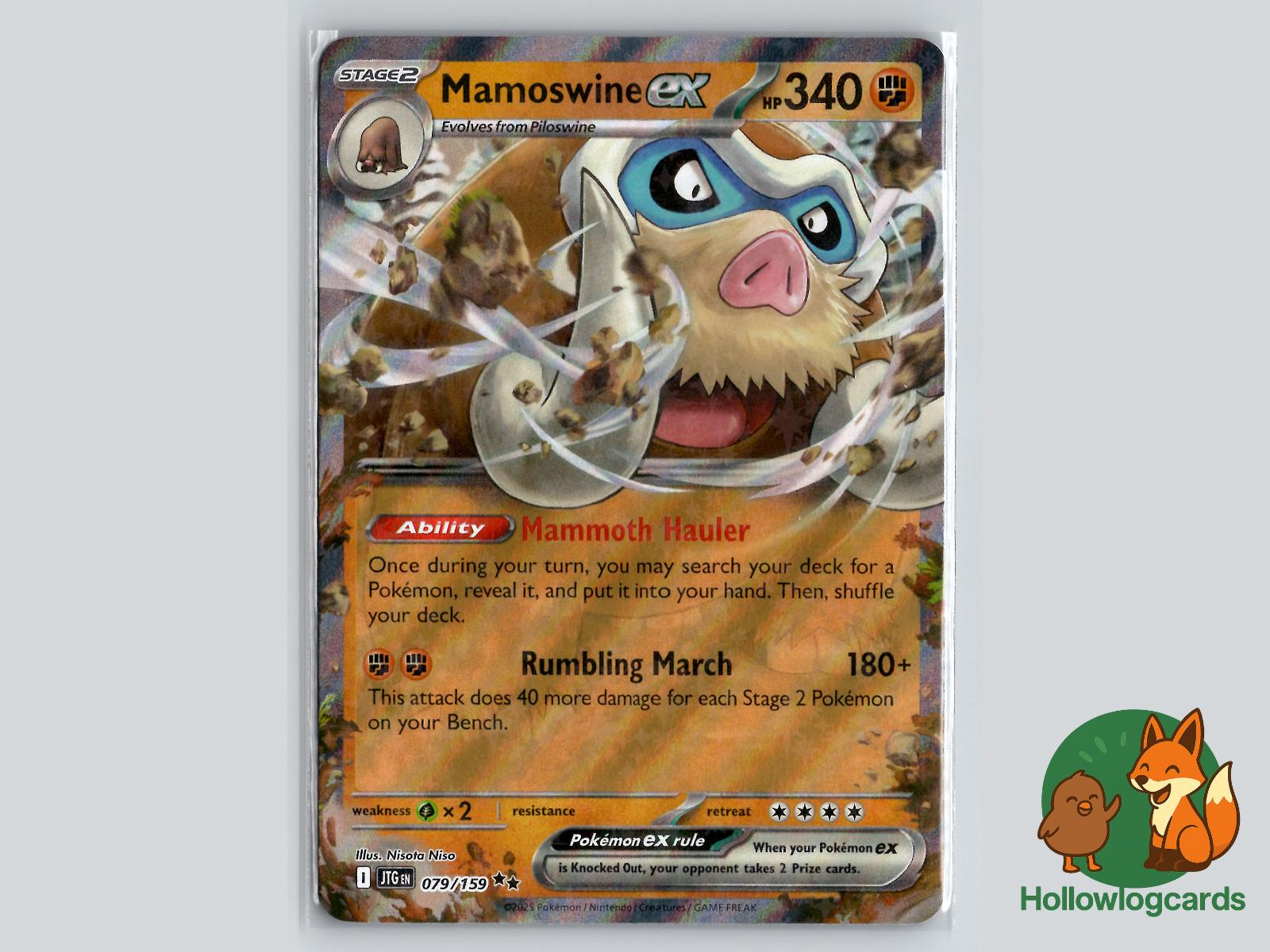 Mamoswine ex (079/159) - Journey Together Pokémon Card