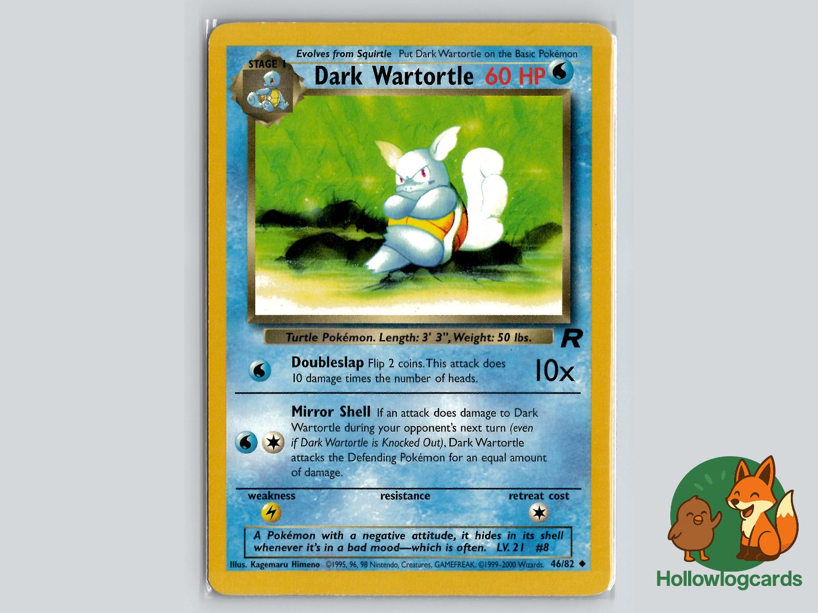 Dark Wartortle (46/82) - Team Rocket Pokémon Card