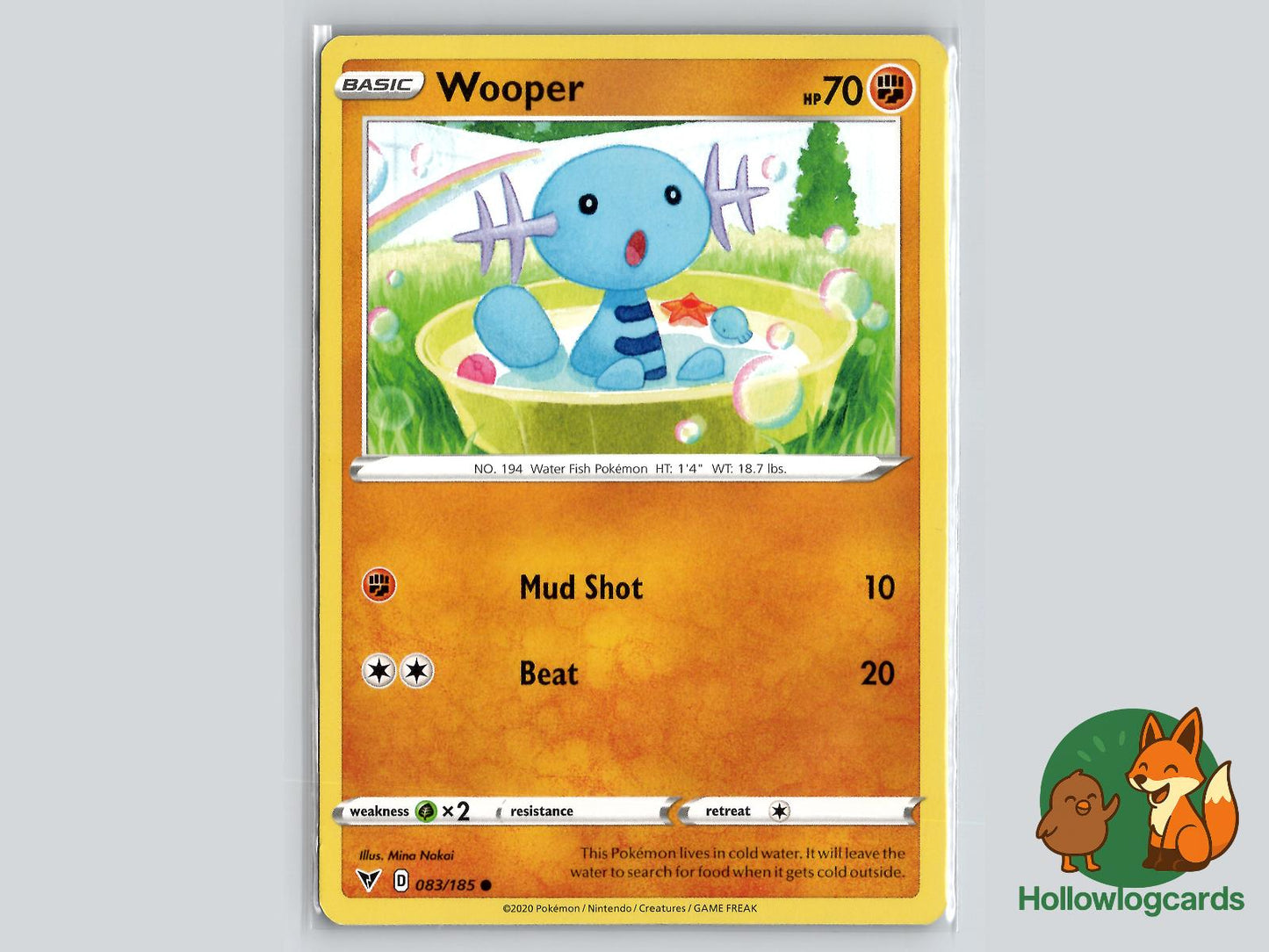 Wooper (083/185) - Vivid Voltage Pokémon Card