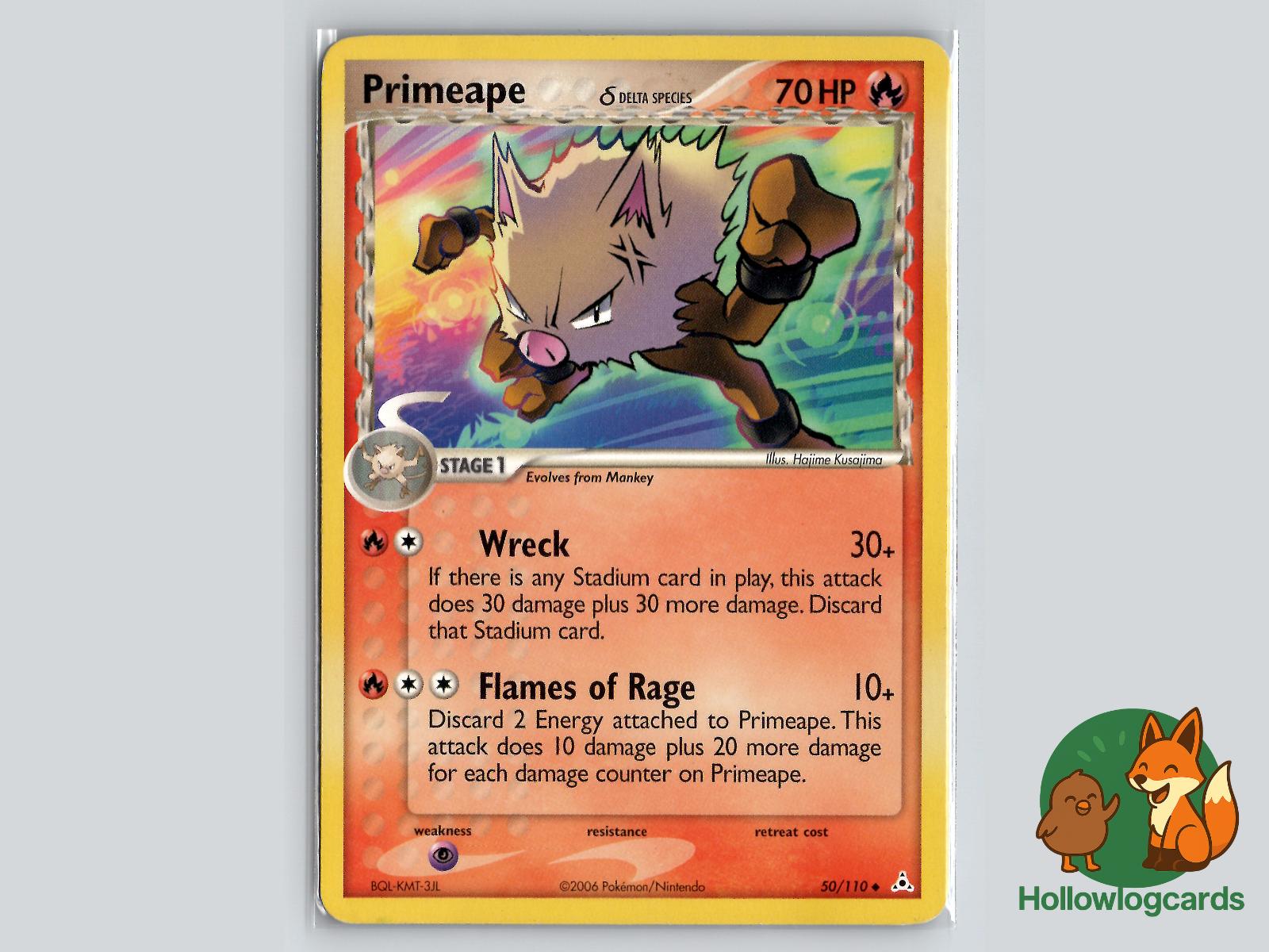 Primeape (50/110) - Holon Phantoms Pokémon Card