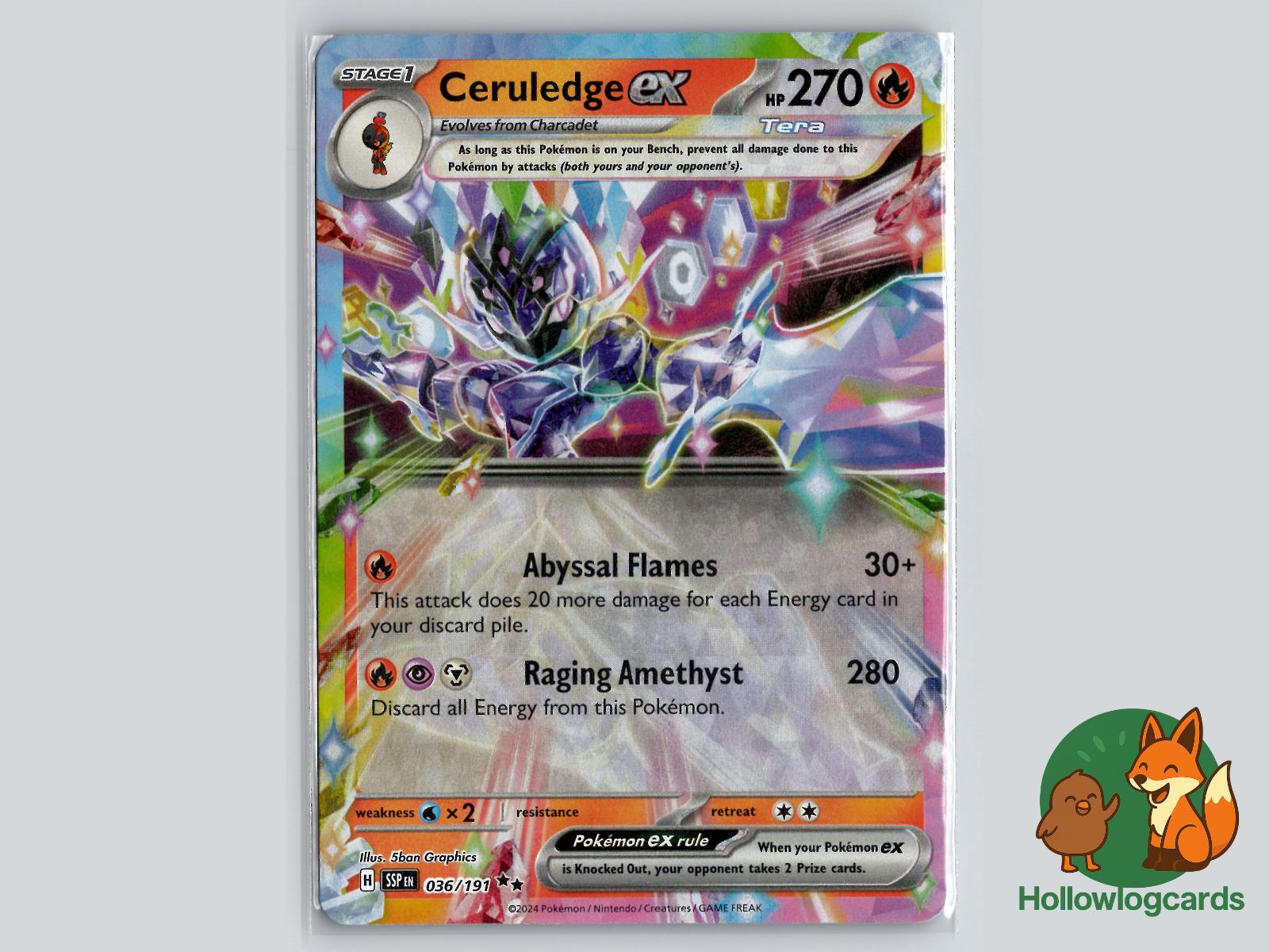 Ceruledge ex (036/191) - Surging Sparks Pokémon Card