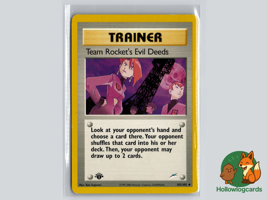 Image of Team Rockets Evil Deeds Neo Destiny (N4) #103