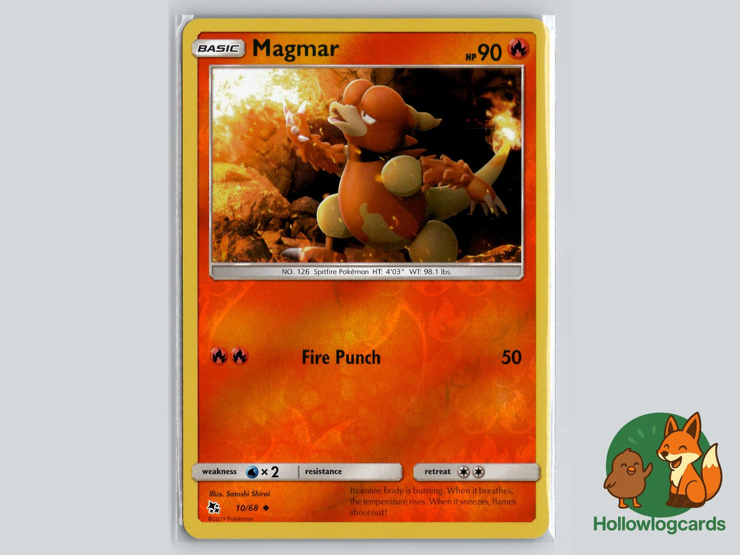 Magmar (10/68) - Hidden Fates Pokémon Card