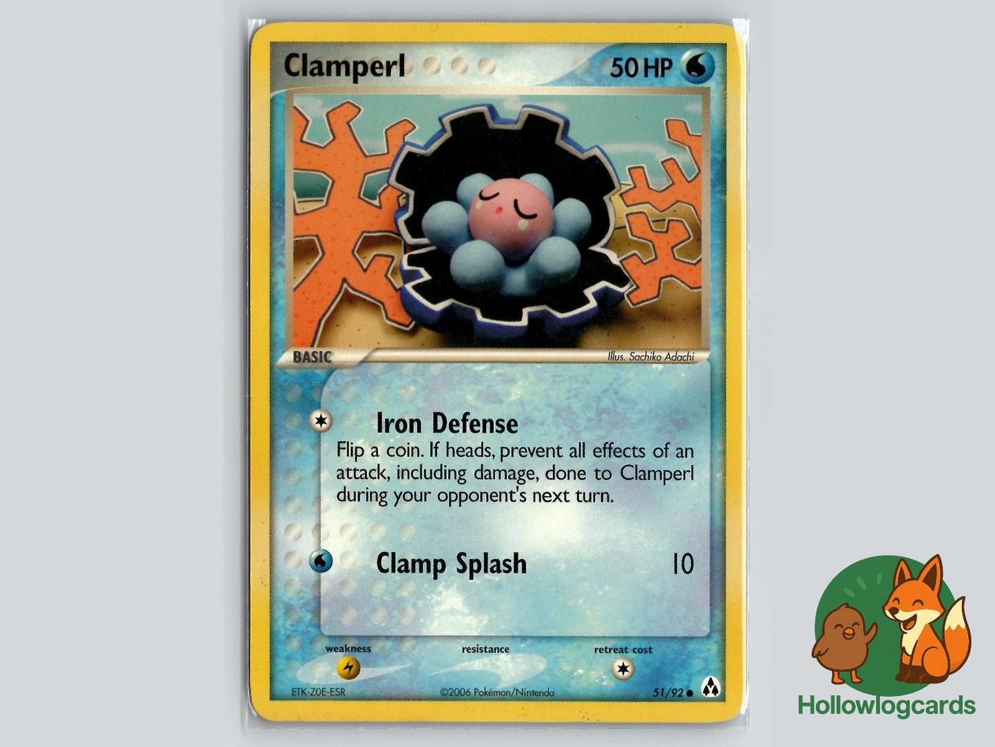 Clamperl (51/92) - Legend Maker Pokémon Card