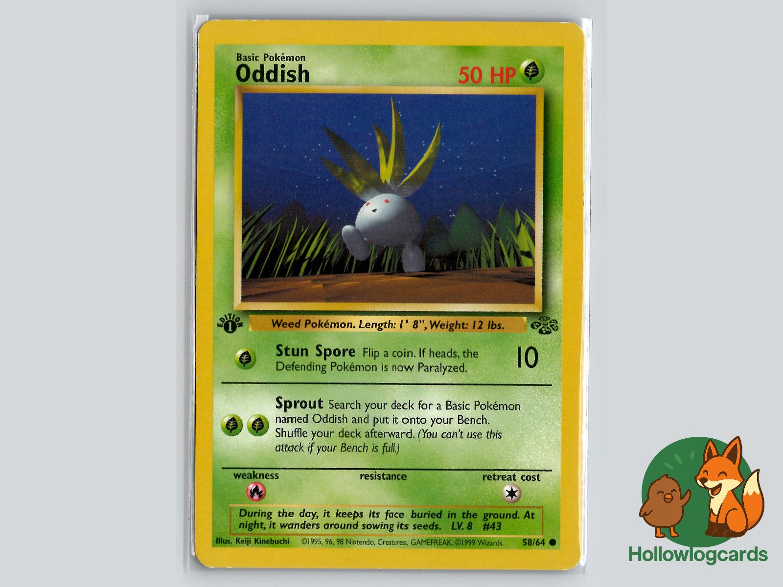 Oddish (58/64) - Jungle Pokémon Card
