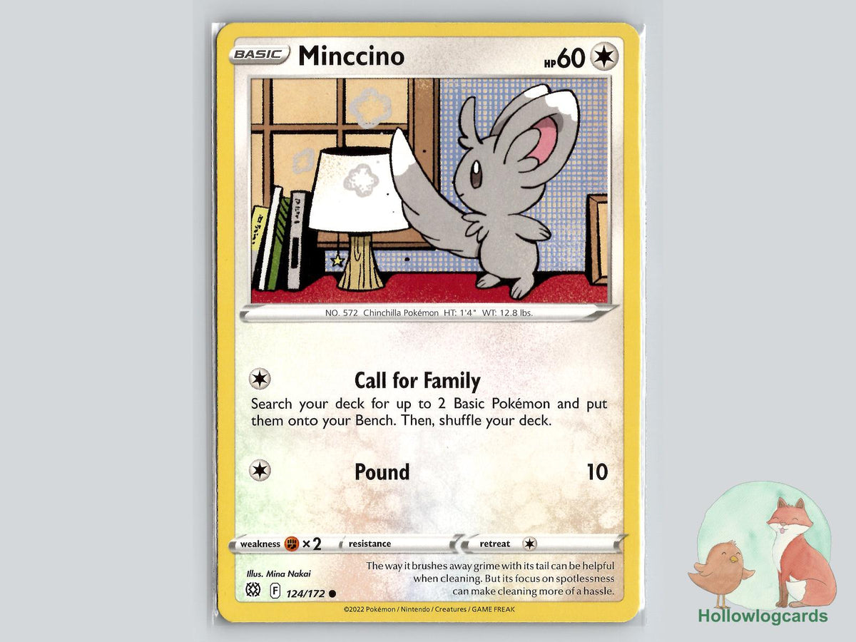 Minccino (124/172) - Brilliant Stars Pokémon Card