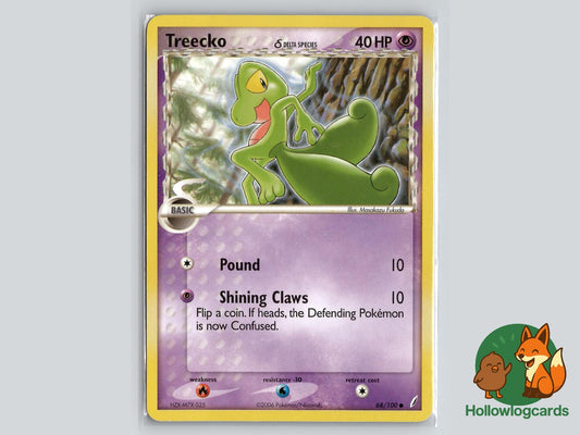 Treecko (68/100) - Crystal Guardians Pokémon Card