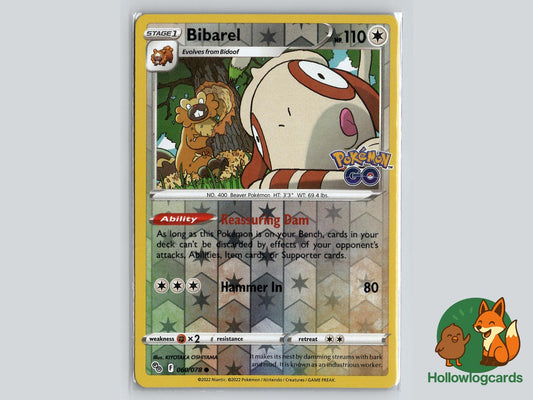 Bibarel (060/078) - Pokemon GO Pokémon Card