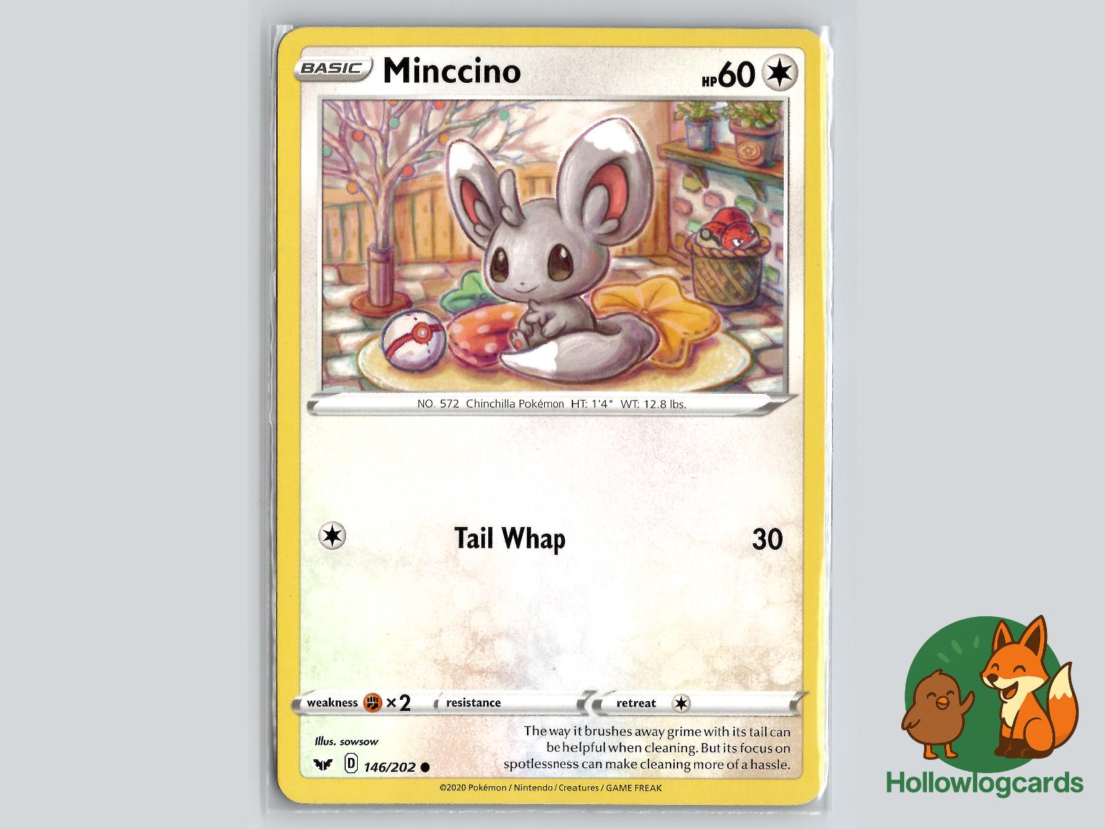 Minccino (146/202) - Sword & Shield Pokémon Card