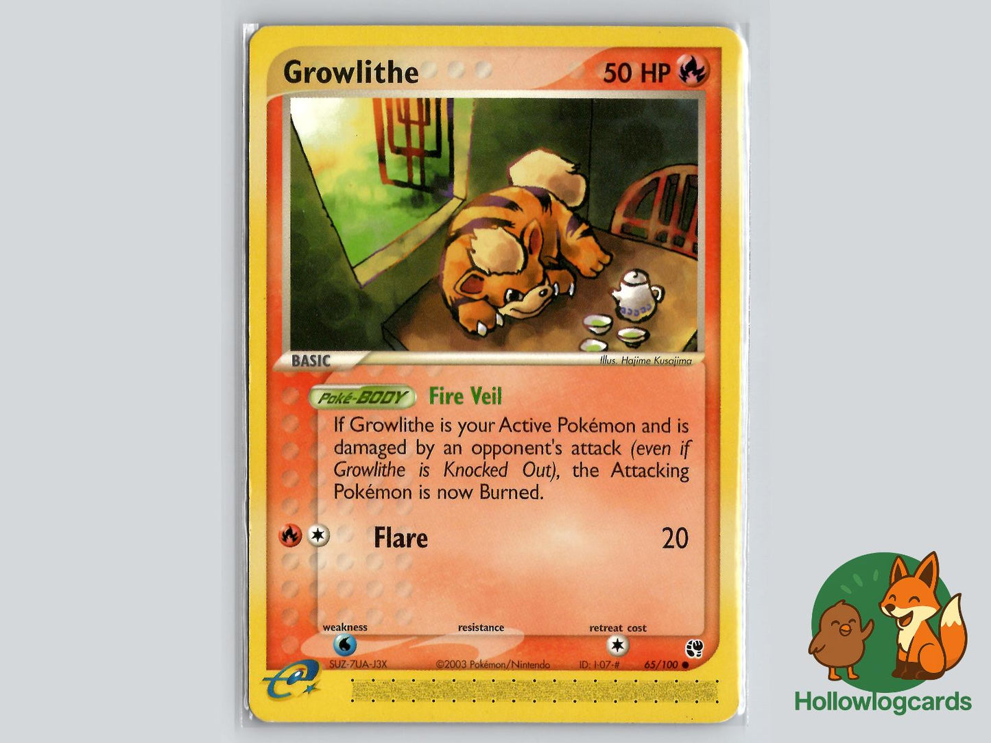 Growlithe (65/100) - Sandstorm Pokémon Card