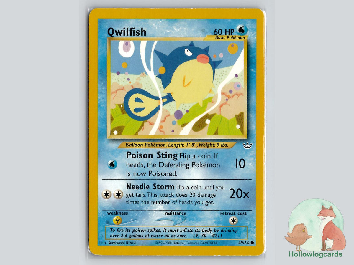 Qwilfish (49/64) - Neo Revelation Pokémon Card