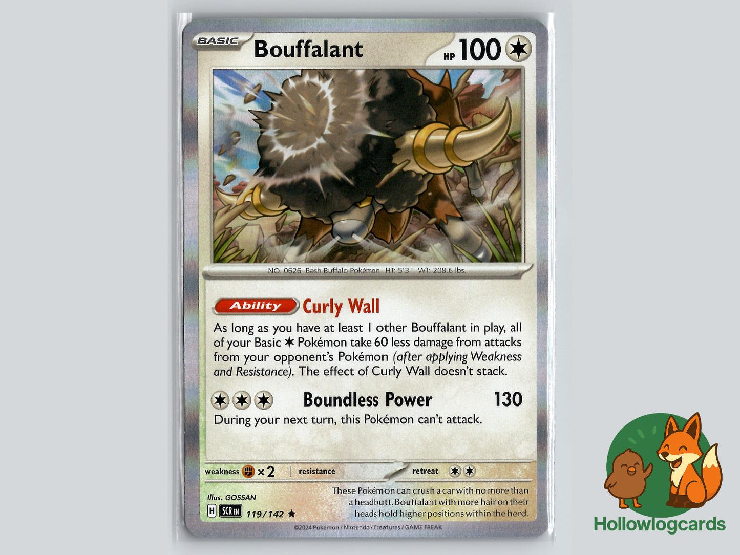 Bouffalant (119/142) - Stellar Crown Pokémon Card
