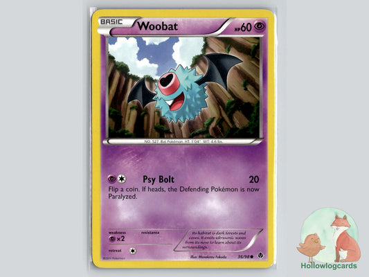 Woobat (36/98) - Emerging Powers Pokémon Card