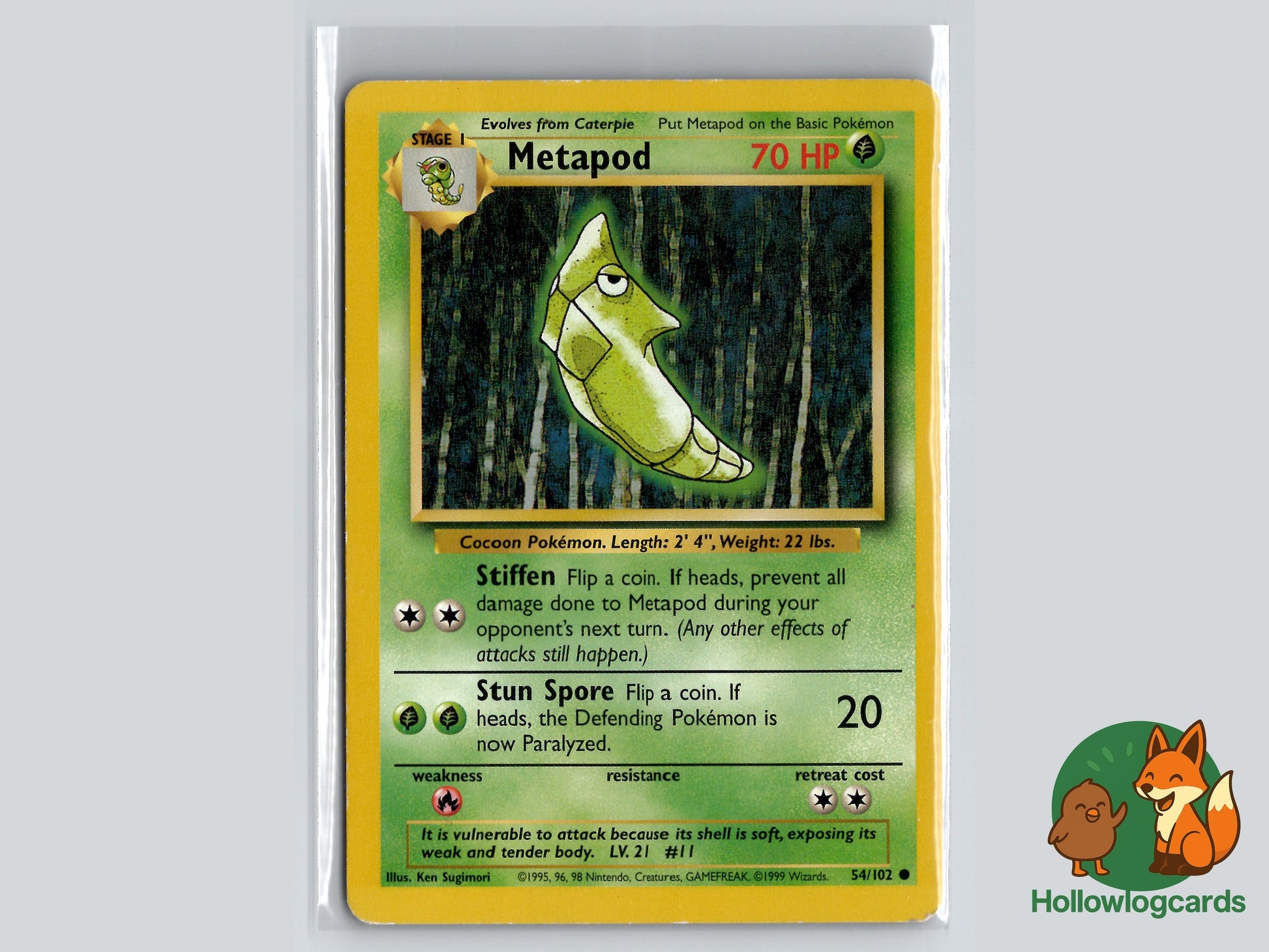 Image of Metapod Base Set (BS) #54