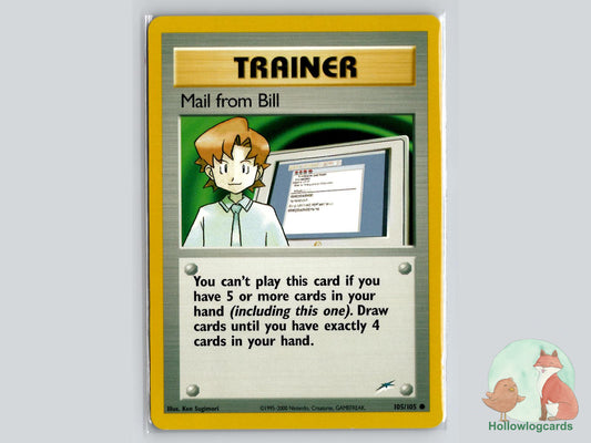Mail from Bill (105/105) - Neo Destiny Pokémon Card