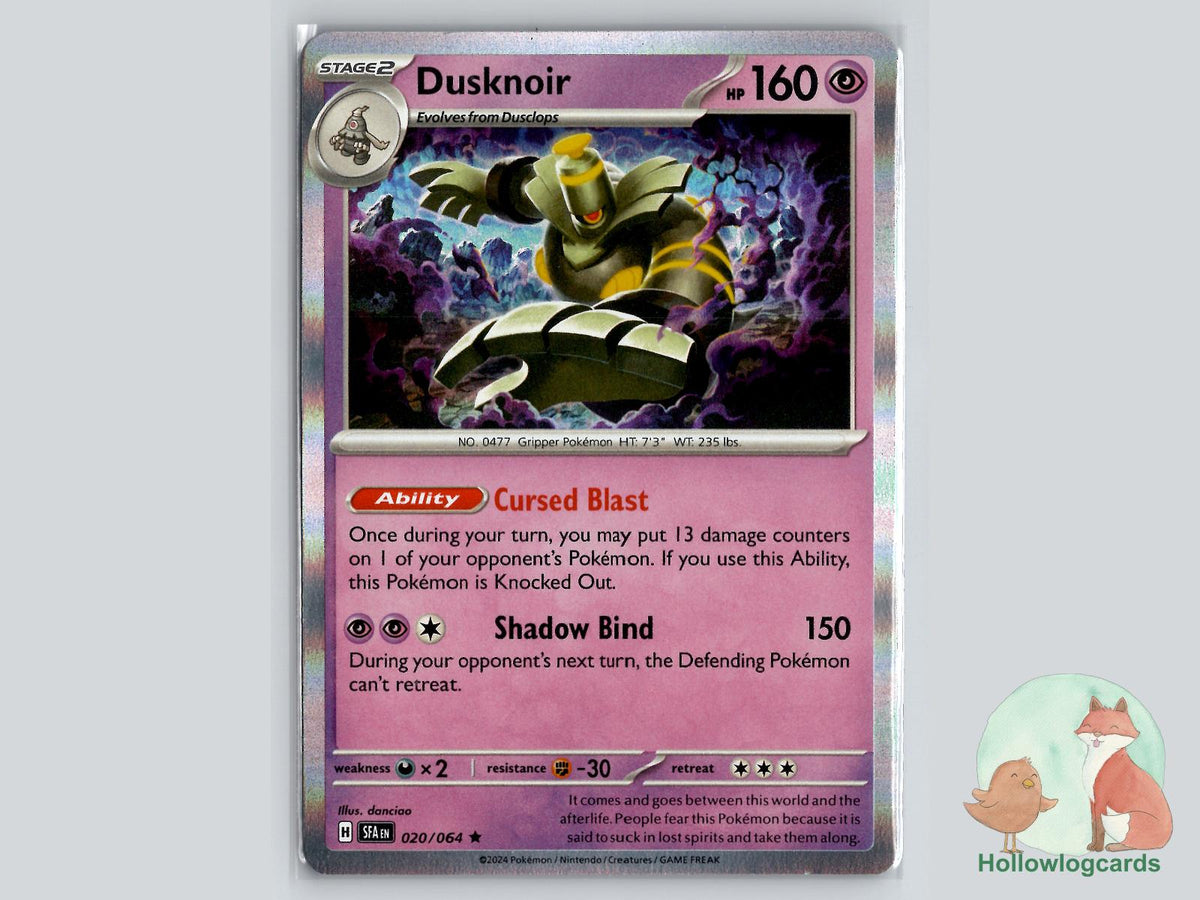 Dusknoir (020/064) - Shrouded Fable Pokémon Card