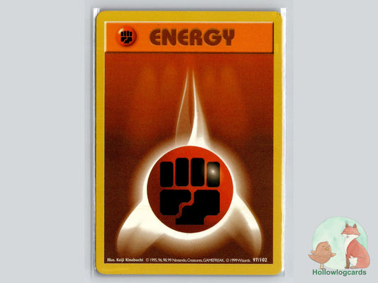 Fighting Energy (97/102) - Base Pokémon Card
