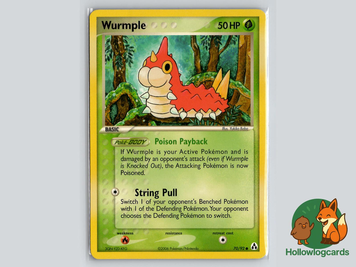 Wurmple (70/92) - Legend Maker Pokémon Card