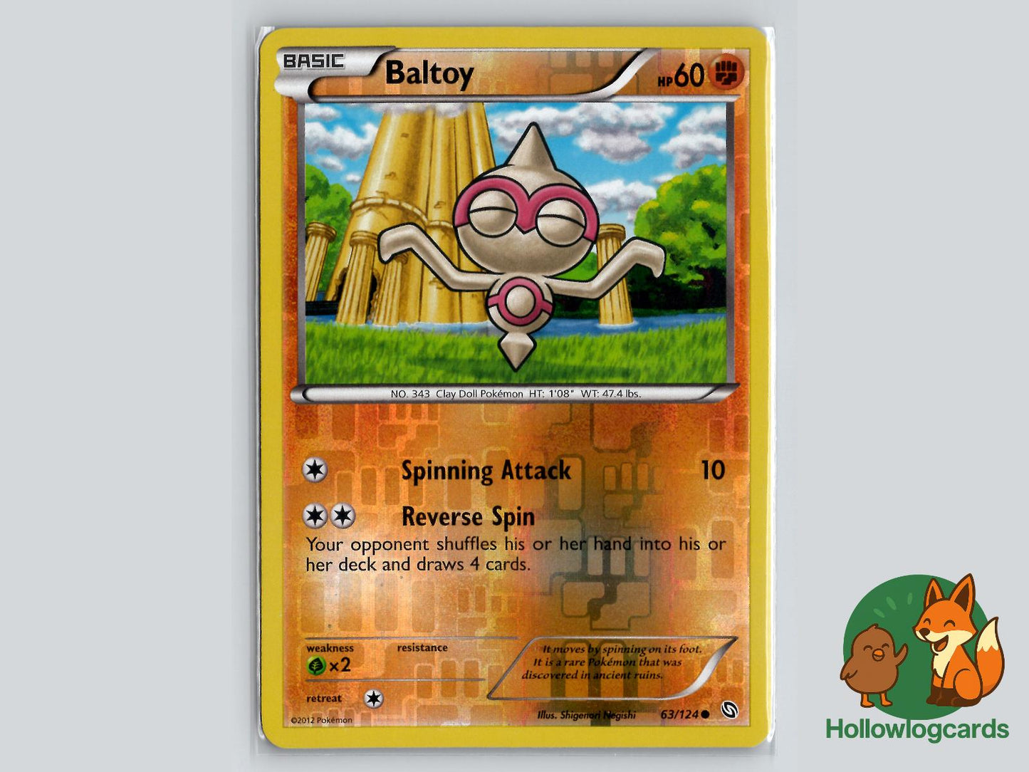 Baltoy (63/124) - Dragons Exalted Pokémon Card