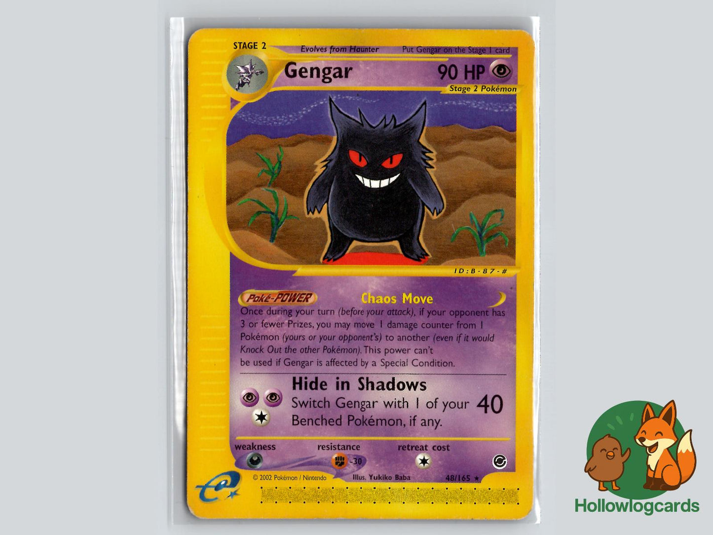 Gengar (48/165) - Expedition Base Set Pokémon Card