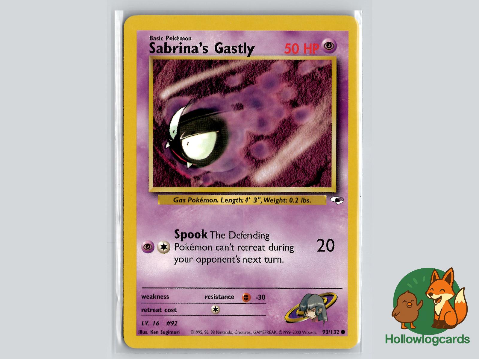 Sabrina's Gastly (93/132) - Gym Heroes Pokémon Card