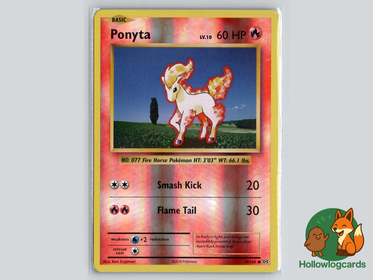 Ponyta (19/108) - Evolutions Pokémon Card