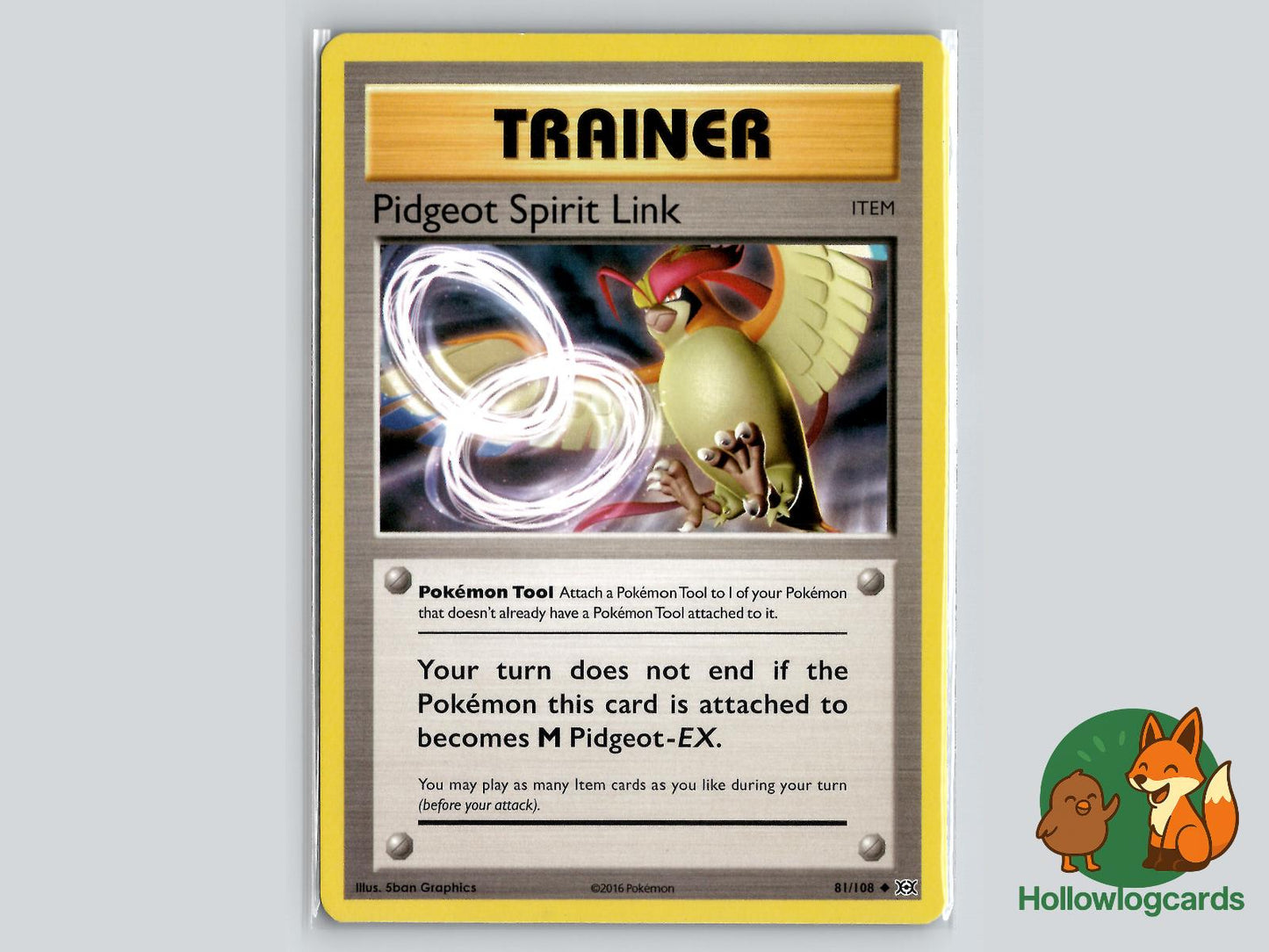 Pidgeot Spirit Link (81/108) - Evolutions Pokémon Card