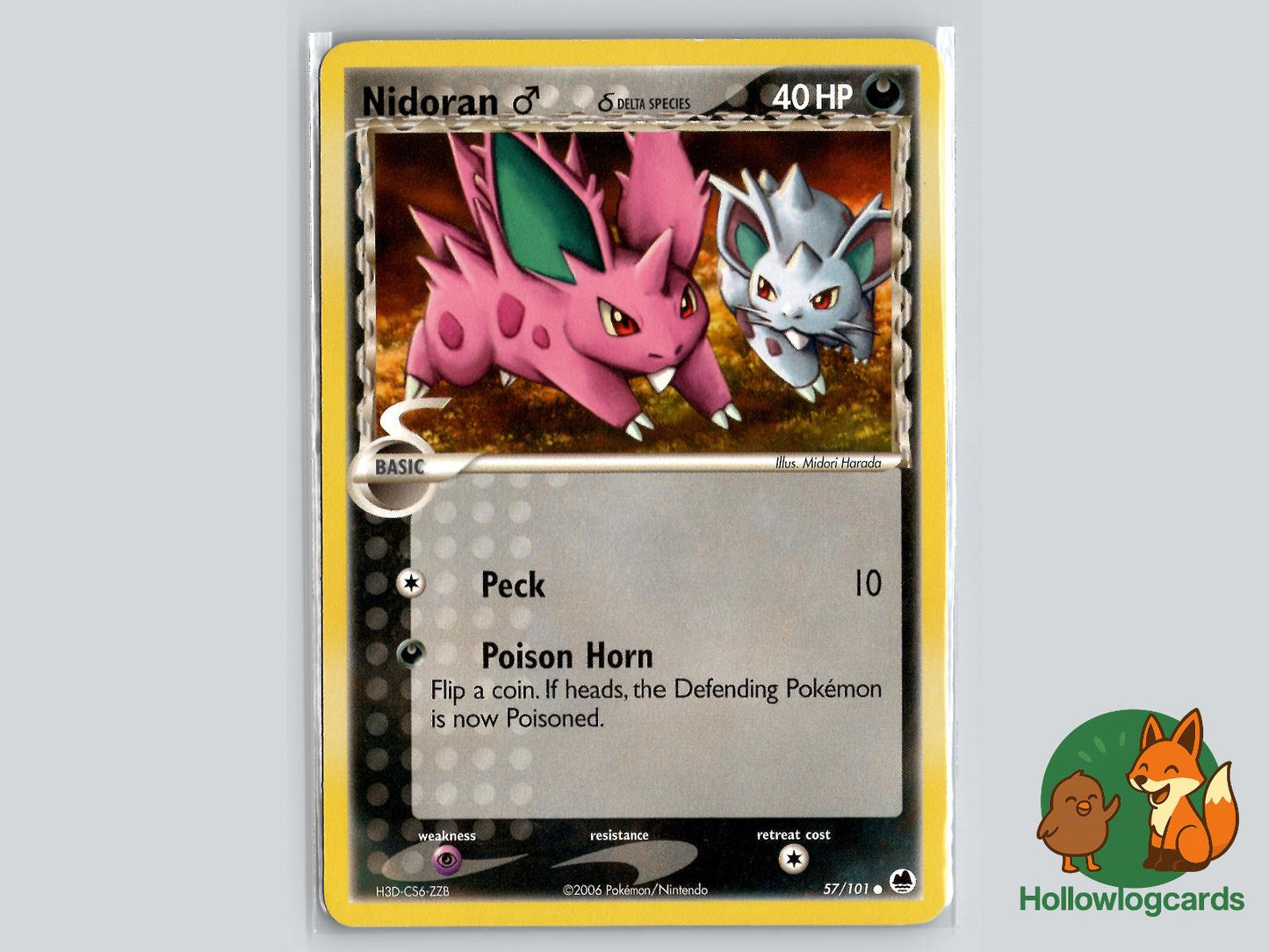 Nidoran M (57/101) - Dragon Frontiers Pokémon Card