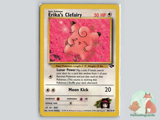 Erika's Clefairy (40/132) - Gym Challenge Pokémon Card
