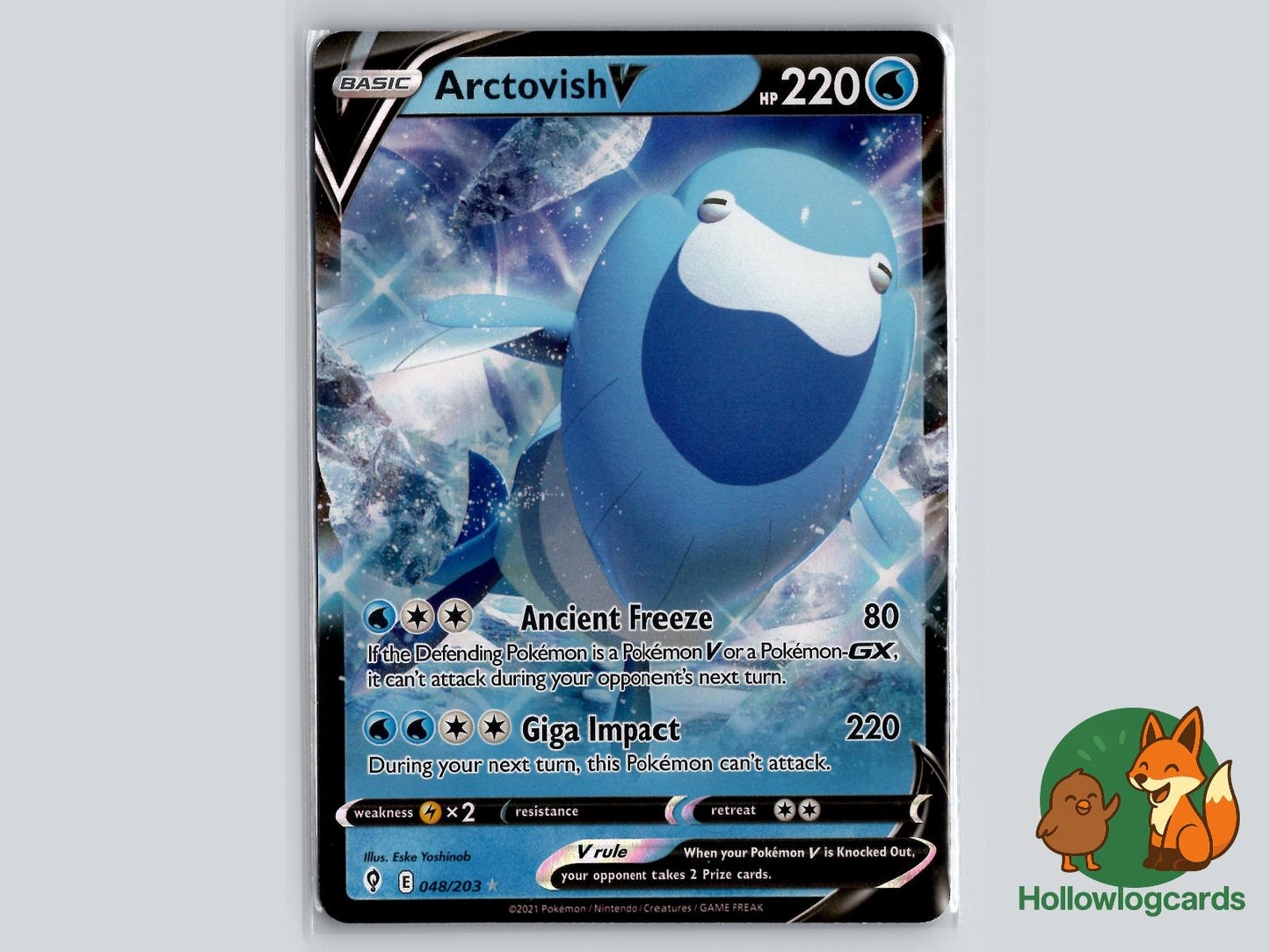Arctovish V (048/203) - Evolving Skies Pokémon Card