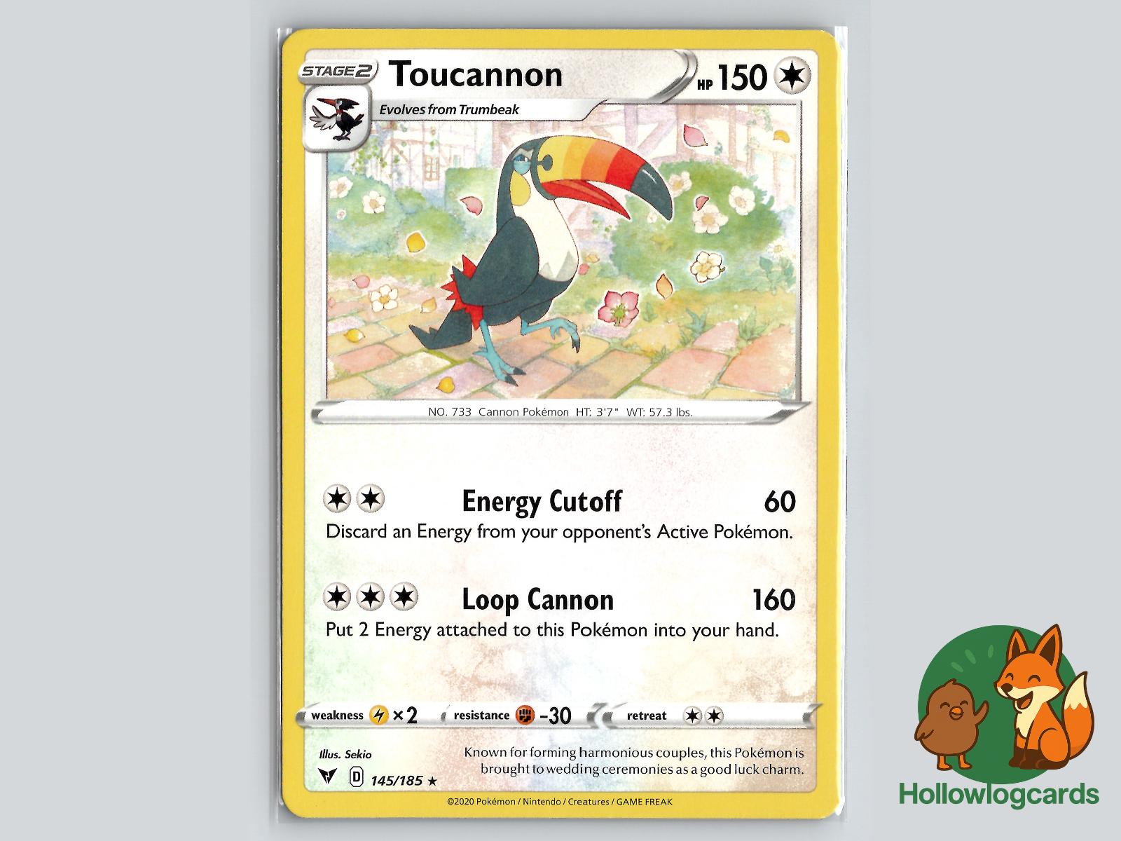 Toucannon (145/185) - Vivid Voltage Pokémon Card