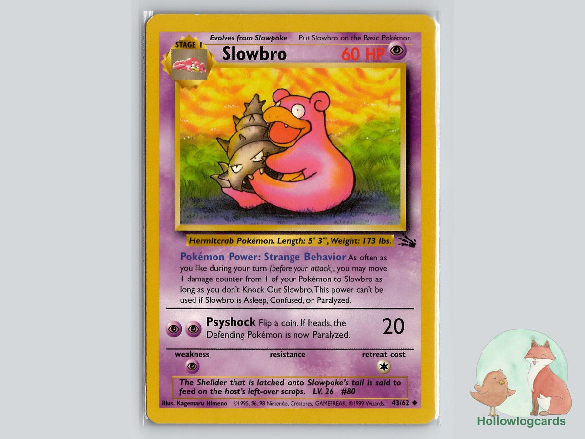 Slowbro (43/62) - Fossil Pokémon Card