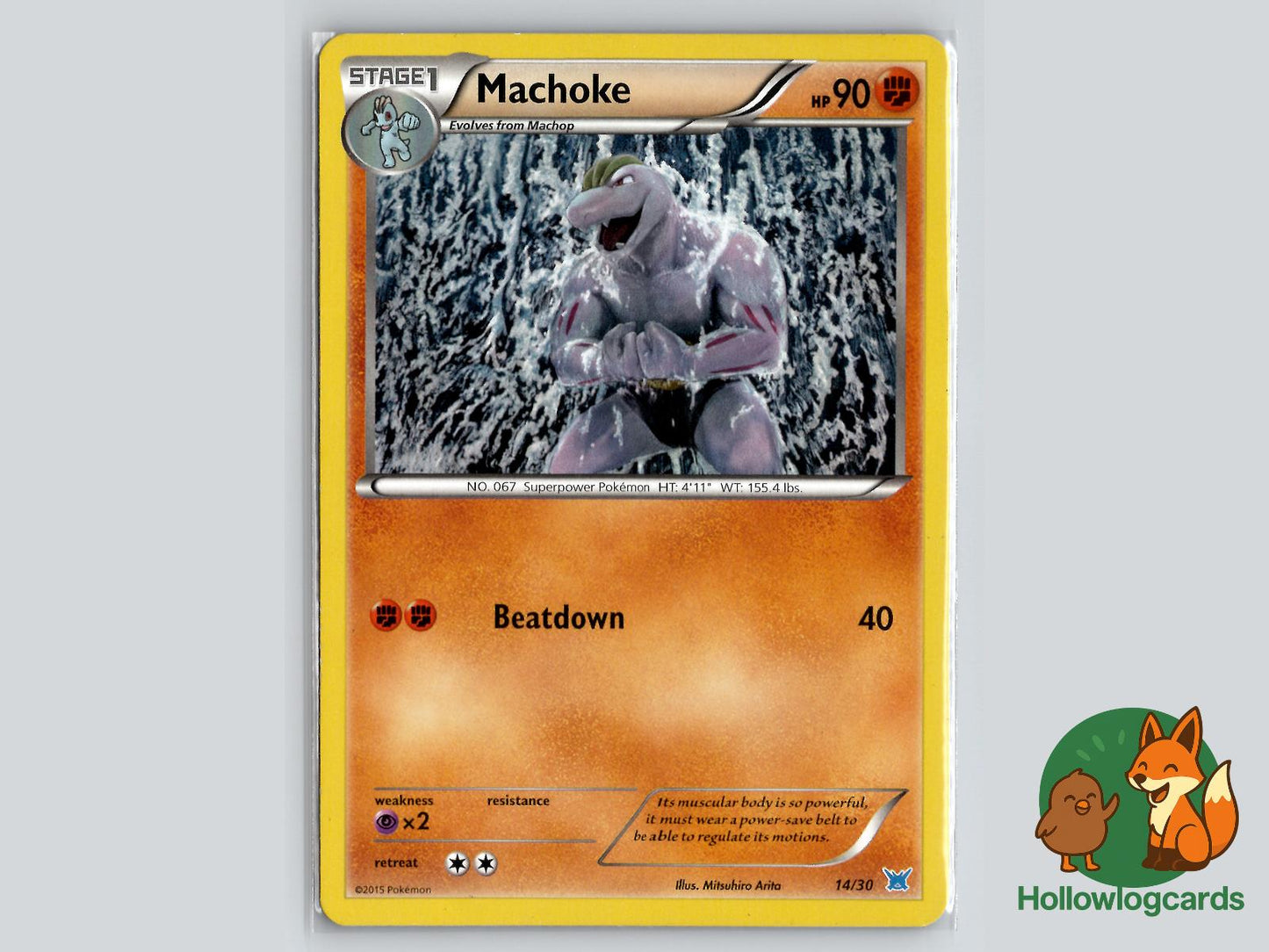 Machoke (14/30) - XY Pokémon Card