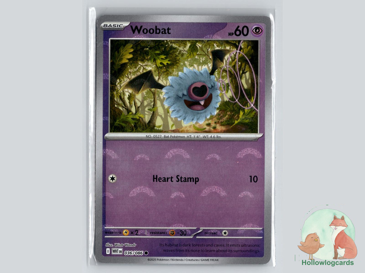 Woobat (036/086) - White Flare Pokémon Card