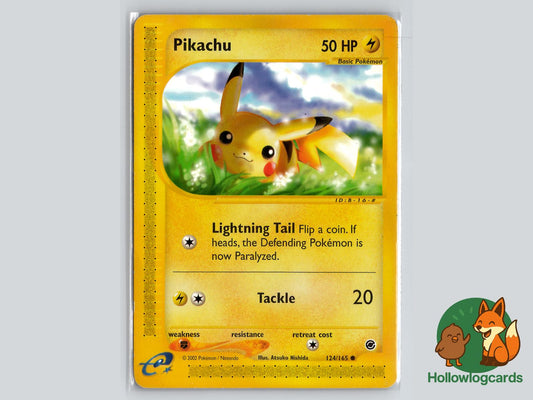 Pikachu (124/165) - Expedition Base Set Pokémon Card