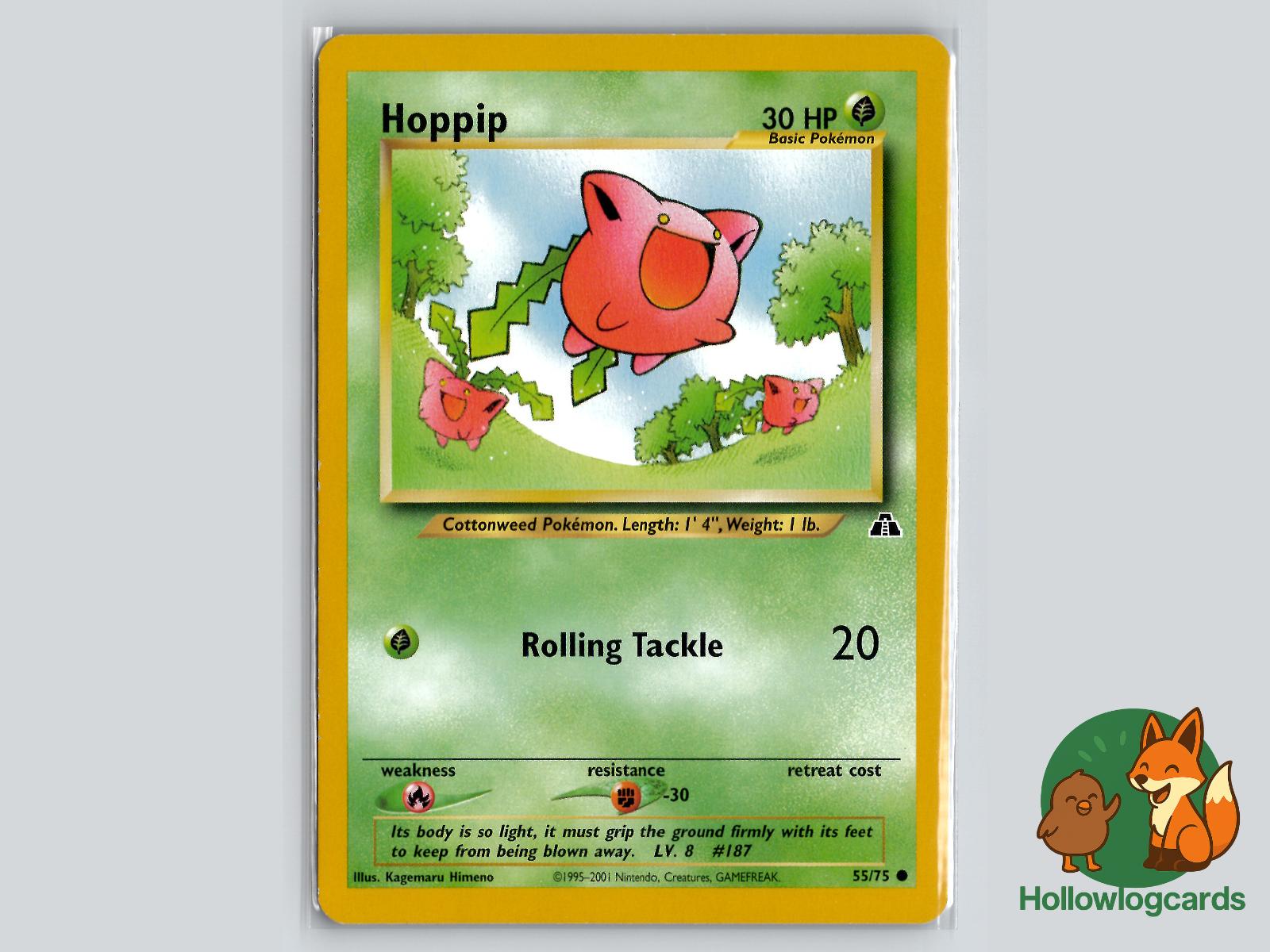 Hoppip (55/75) - Neo Discovery Pokémon Card