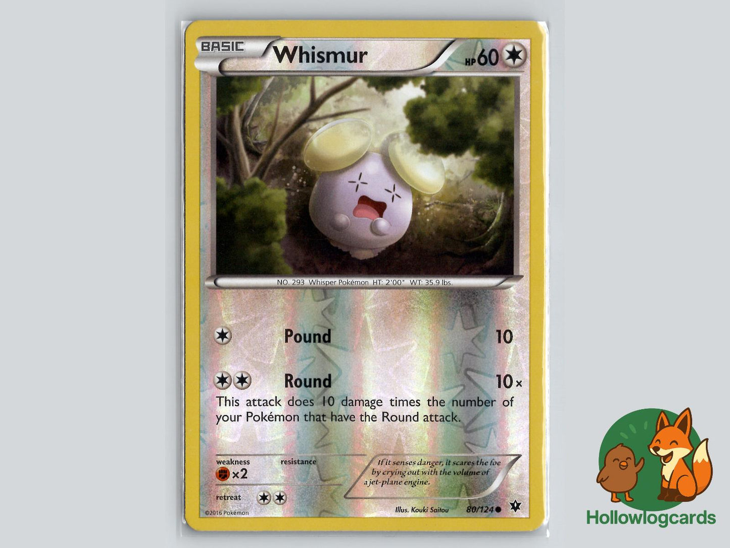 Whismur (80/124) - Fates Collide Pokémon Card