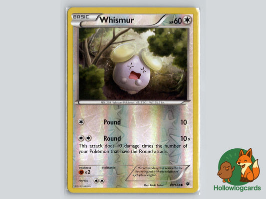 Whismur (80/124) - Fates Collide Pokémon Card