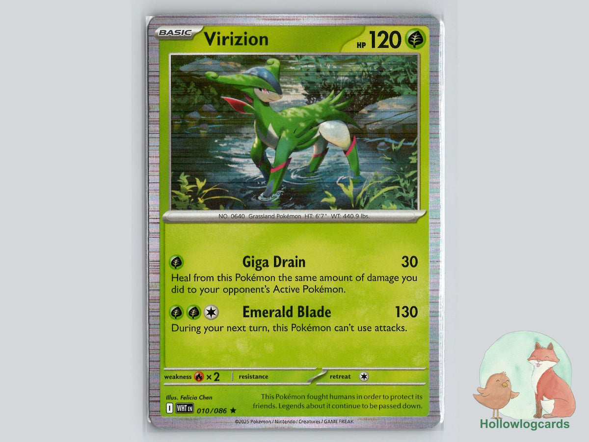Virizion (010/086) - White Flare Pokémon Card