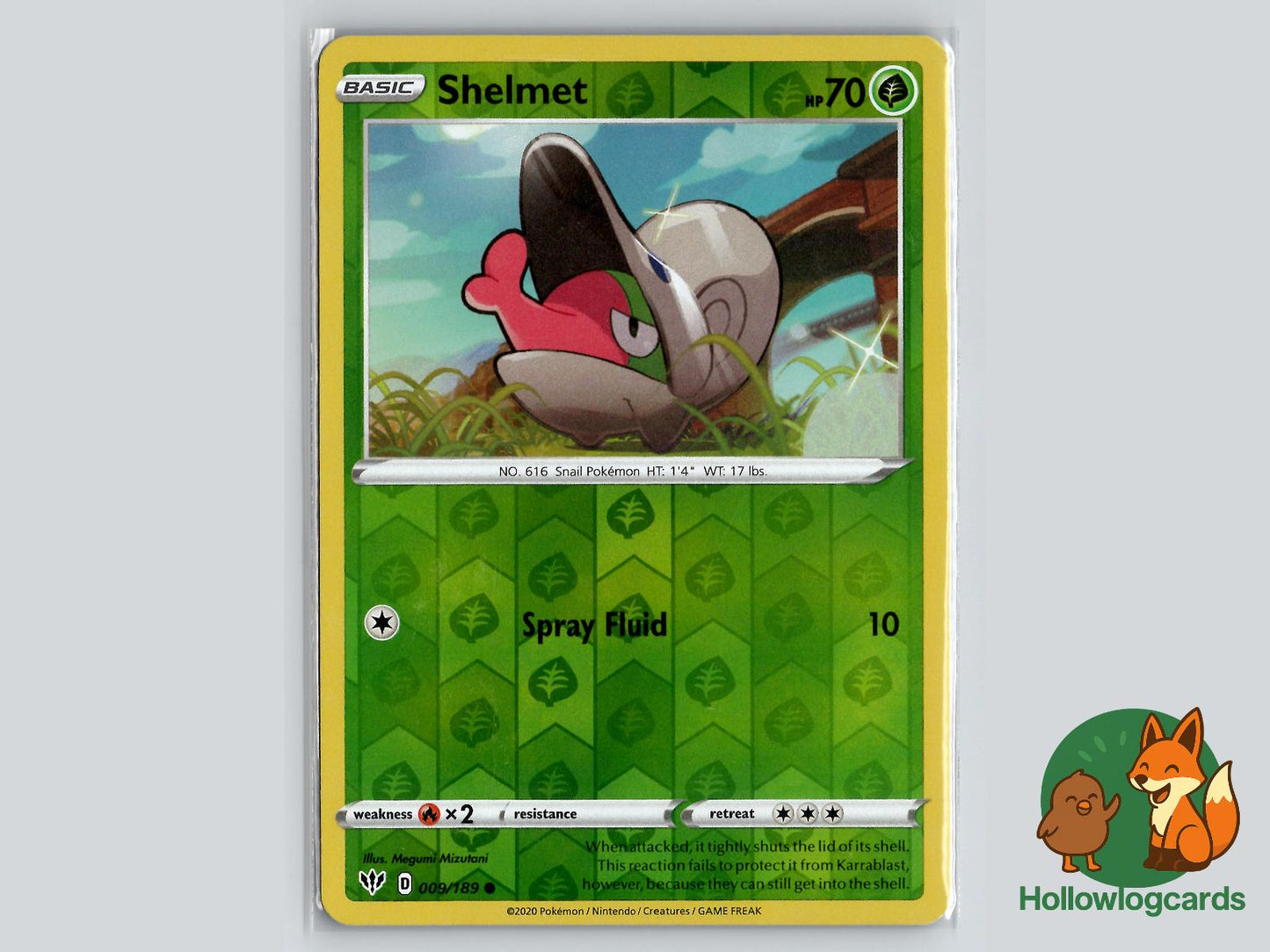 Shelmet (009/189) - Darkness Ablaze Pokémon Card