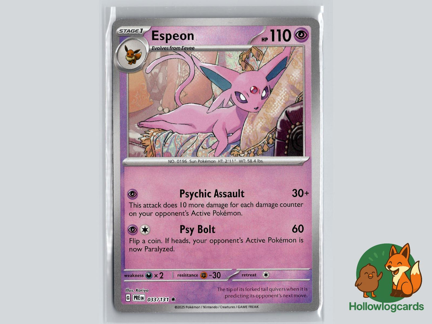 Espeon (033/131) - Prismatic Evolutions Pokémon Card